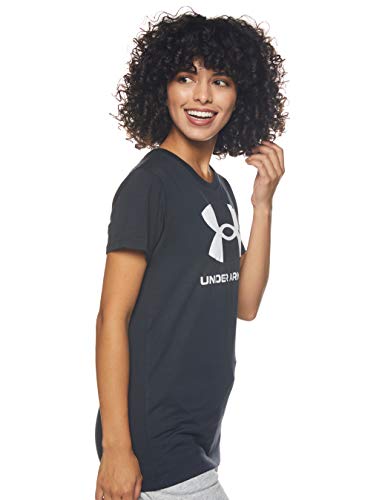 Under Armour Camiseta de Mujer Live Sportstyle Graphic T-Shirt Mujer, Mujer, Camiseta Mujer, 1356305, Negro, M