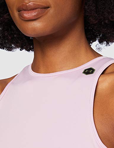 Under Armour Camiseta de Tirantes UA Rush Camisa, Pink, SM para Mujer
