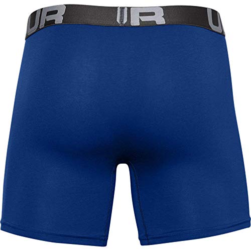 Under Armour Charged Cotton 6in 3 Pack, bóxers Ajustados Hombre, Azul (Royal / Academy / Mod Gray Medium Heather), M