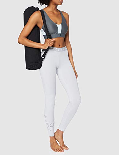 Under Armour Favorite Big Logo Leggings, Mujer, Gris (Mod Gray Medium Heather/Mod Gray/Onyx White 011), XS
