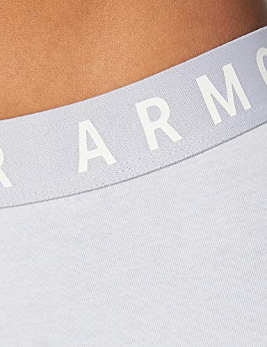 Under Armour Favorite Big Logo Leggings, Mujer, Gris (Mod Gray Medium Heather/Mod Gray/Onyx White 011), XS