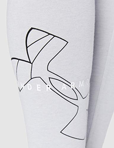 Under Armour Favorite Big Logo Leggings, Mujer, Gris (Mod Gray Medium Heather/Mod Gray/Onyx White 011), XS