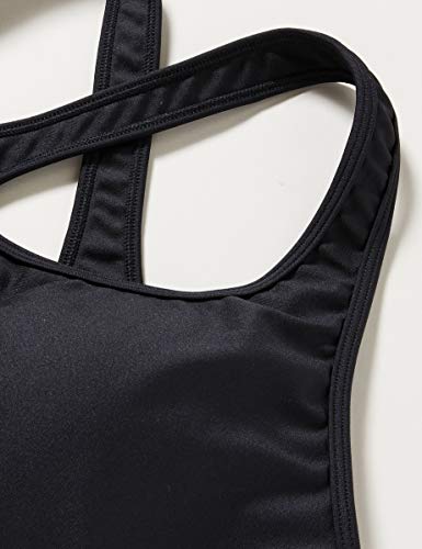 Under Armour Mujer Mid Crossback, Sujetador deportivo,Mujer, Negro (Grafito 001), Large