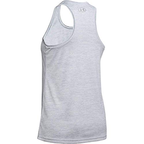 Under Armour Tech Tank - Twist, Camiseta de Tirantes, Camiseta Deportiva Mujer, Gris (Mod Gray/Metallic Silver(012)) XS