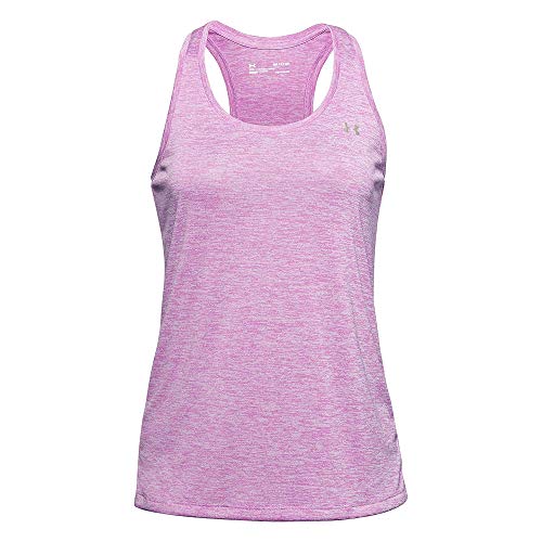Under Armour Tech Tank - Twist, Camiseta de Tirantes, Camiseta Deportiva Mujer, Lila (Polar Purple/Crystal Lilac/Translucent(537)), XS