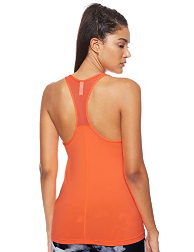 Under Armour UA Heatgear Racer, Camiseta sin Mangas Mujer, Naranja (Peach Plasma/Metallic Silver (836)), S