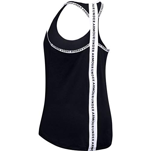 Under Armour UA Knockout Tank, camiseta de tirantes, camiseta deportiva para mujer mujer, Negro (Black/White (001)), M