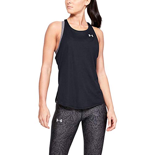 Under Armour UA Speed Stride Tank Camiseta De Tirantes, Camiseta Para Correr Mujer Negro SM