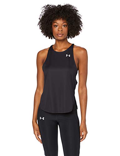 Under Armour UA Speed Stride Tank Camiseta De Tirantes, Camiseta Para Correr Mujer Negro SM