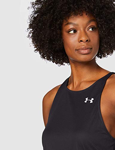 Under Armour UA Speed Stride Tank Camiseta De Tirantes, Camiseta Para Correr Mujer Negro SM