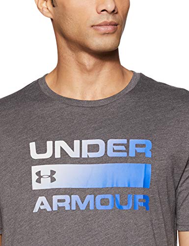 Under Armour UA Team Issue Wordmark Short Sleeve Camiseta, Hombre, Negro (Charcoal Light Heather (019), L