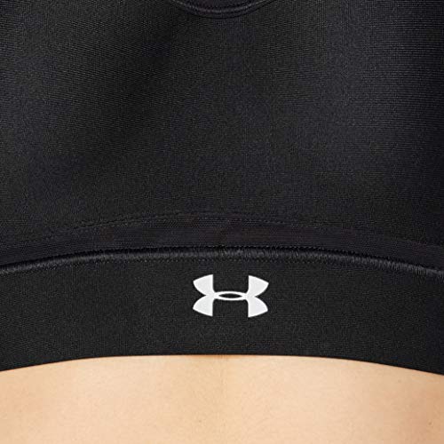 Under Armour Warp Knit High Impact Bra Sujetador Deportivo, Mujer, (Black/Black/Reflective (001), 34C