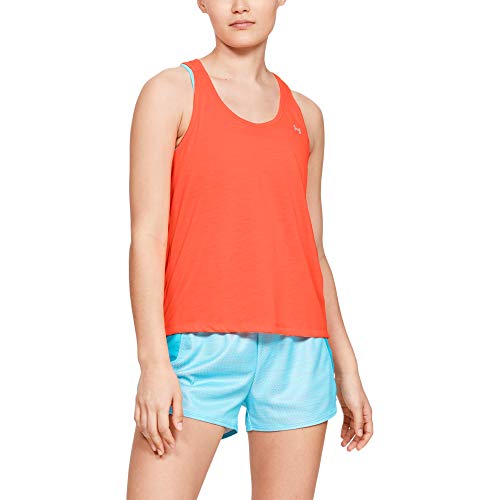 Under Armour Whisperlight Tie Back Tank Tanque, Mujer, Naranja, XS