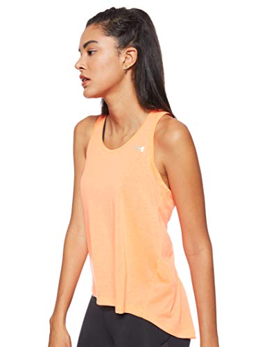Under Armour Whisperlight Tie Back Tank Tanque, Mujer, Naranja, XS
