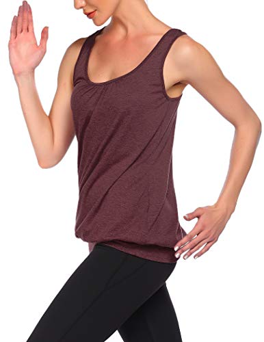 UNibelle Camisetas sin Mangas de Fitness Deportiva de Tirantes para Mujer Yoga Pilates Running S-XXL