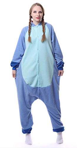 Unisex Adultos de Dibujos Animados con Capucha Enterizo de Cosplay Pijamas Ropa de Dormir