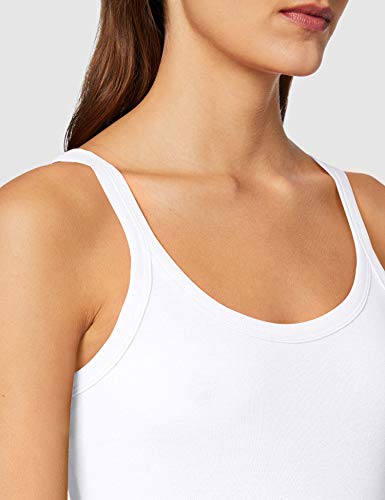 United Colors of Benetton Canotta Camiseta de Tirantes, Blanco (Bianco 101), X-Large para Mujer