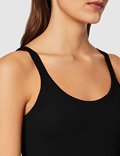 United Colors of Benetton Canotta Camiseta de Tirantes, Negro (Nero 100), X-Small para Mujer