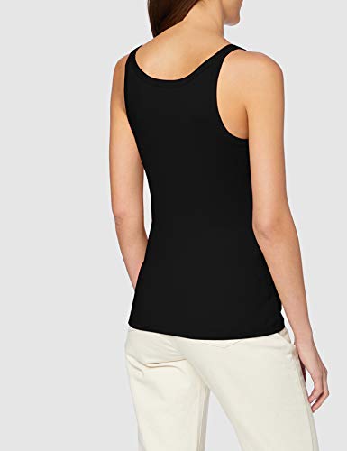 United Colors of Benetton Canotta Camiseta de Tirantes, Negro (Nero 100), X-Small para Mujer