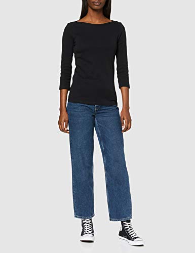 United Colors of Benetton Maglia M/l Camiseta de Tirantes, Negro (Nero 100), X-Small para Mujer