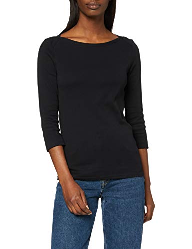 United Colors of Benetton Maglia M/l Camiseta de Tirantes, Negro (Nero 100), X-Small para Mujer