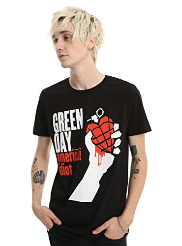 Unknown American Idiot - Camiseta Manga Corta para Hombre, Color Negro, Talla M