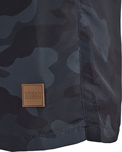 Urban Classics Block Swim Shorts Bañador de natación, Multicolor (Blk/Darkcamo), 2XL para Hombre