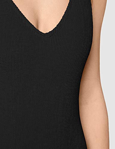 Urban Classics Crinkle High Leg Bañador, Negro (Black), L para Mujer