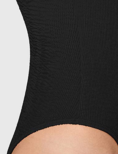 Urban Classics Crinkle High Leg Bañador, Negro (Black), L para Mujer