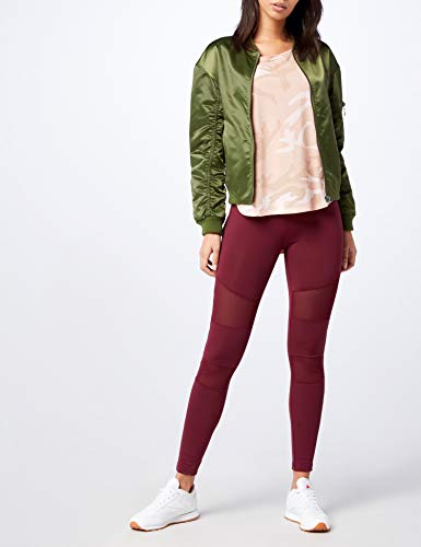 Urban Classics Ladies Back Shaped tee Camiseta, Multicolor (Rose Camo 01218), XL para Mujer