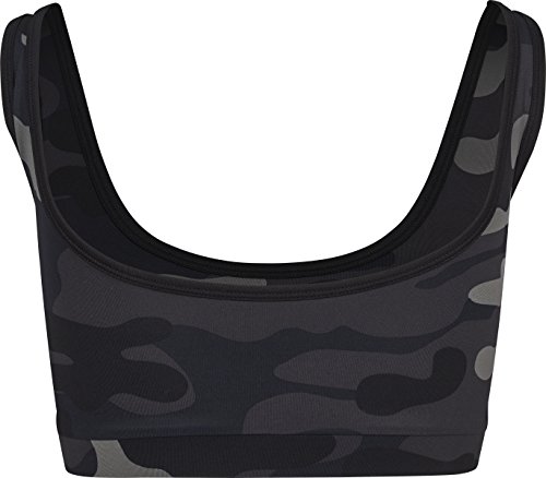 Urban Classics Ladies Bra Sujetador Deportivo, Multicolor (Dark Camo 00784), XS para Mujer