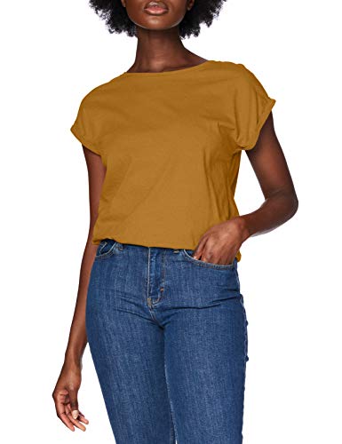 Urban Classics Ladies Extended Shoulder tee Camiseta, Marrón (Nut 01453), XL para Mujer