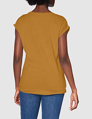Urban Classics Ladies Extended Shoulder tee Camiseta, Marrón (Nut 01453), XXL para Mujer