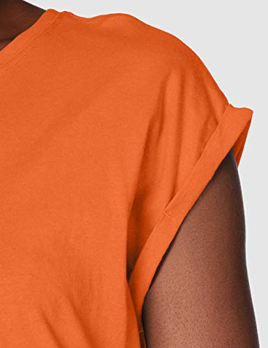 Urban Classics Ladies Extended Shoulder tee Camiseta, Naranja (Rust Orange 1150), L para Mujer