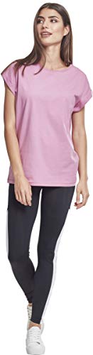 Urban Classics Ladies Extended Shoulder tee Camiseta, Rosa (Cool Pink 01467), S para Mujer