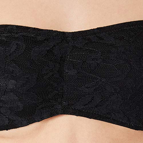Urban Classics Ladies Laces Bandeau Camiseta sin Mangas, Negro (Black 00007), S para Mujer