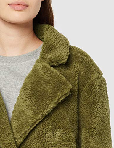 Urban Classics Ladies Oversized Sherpa Coat Abrigo, Verde (Olive 00176), 5XL para Mujer