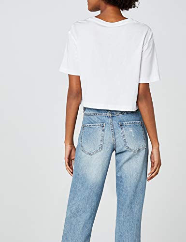 Urban Classics Ladies Short Oversized tee Camiseta, Blanco, S para Mujer