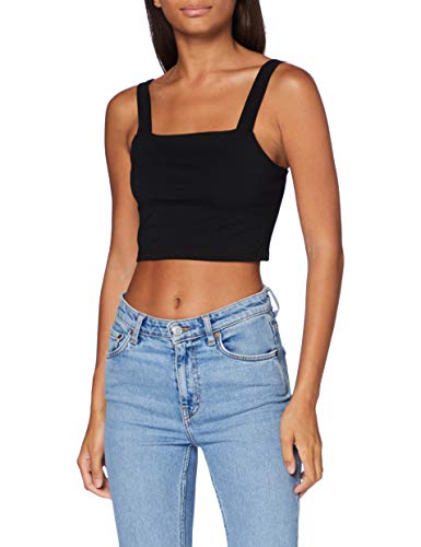 Urban Classics Oberteil Ladies Cropped Top Camiseta, Black, XXL para Mujer