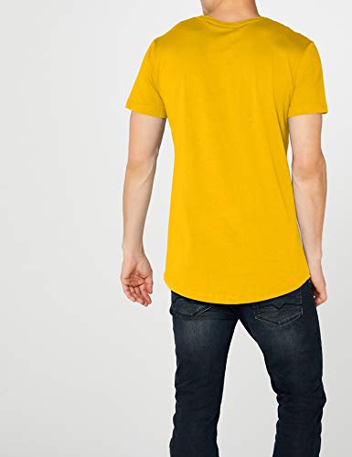 Urban Classics Shaped Long tee Camiseta, Amarillo (Chrome Yellow), XXL para Hombre