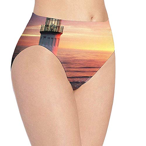URORAPTrrrrr Womens Underwear Intimo da Donna The Lighthouse Principle Customized Bikini Brief Hipster Underpants, L