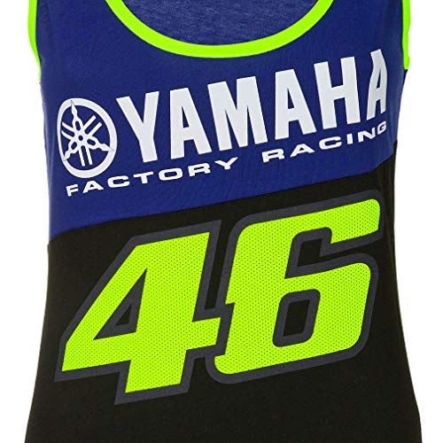 Valentino Rossi Camiseta de Tirantes para Mujer VR46 MotoGP M1 Yamaha Racing Team Vest Official 2020