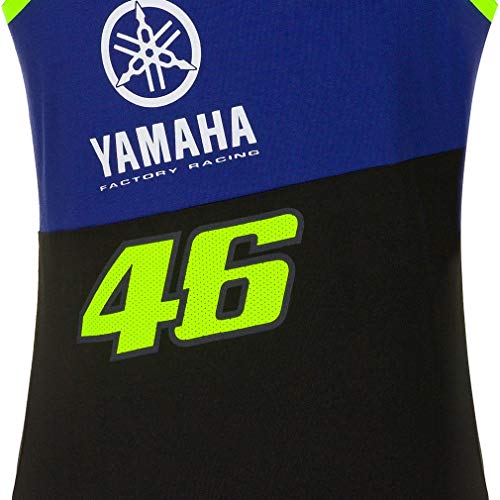Valentino Rossi Camiseta de Tirantes para Mujer VR46 MotoGP M1 Yamaha Racing Team Vest Official 2020