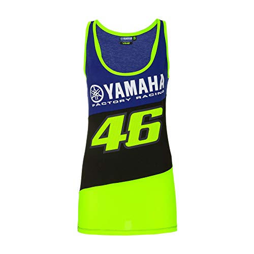 Valentino Rossi Camiseta de Tirantes para Mujer VR46 MotoGP M1 Yamaha Racing Team Vest Official 2020