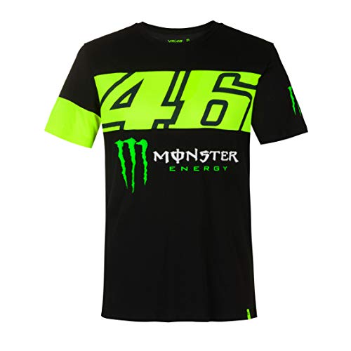 Valentino Rossi – Monster Dual, Camiseta, Camiseta, TSHIRTCMDMN, Negro, X-Large