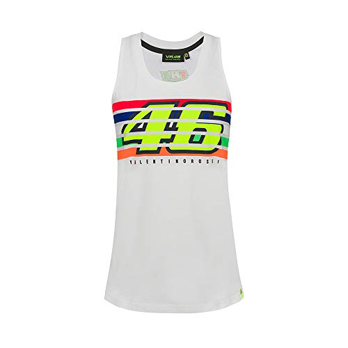Valentino Rossi Stripes, Camiseta Mujer, Blanco, M