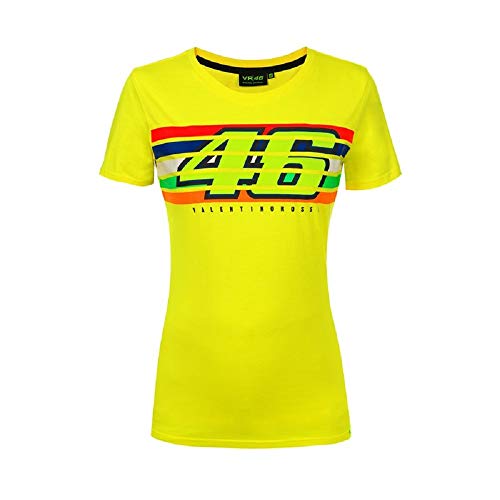 Valentino Rossi Stripes, Jersey Mujer, Amarillo, XL