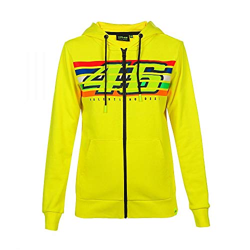 Valentino Rossi Stripes, Sudadera Mujer, Amarillo, L