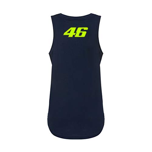 Valentino Rossi Vr46 Classic - Camiseta de Tirantes para depósito, Camiseta de Tirantes, CANVR46CWB, Bleu, XS