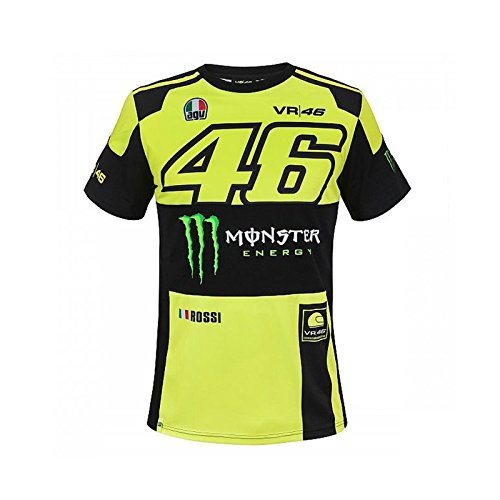 Valentino Rossi VR46 Moto GP Monster Energy Replica Camiseta Oficial 2018